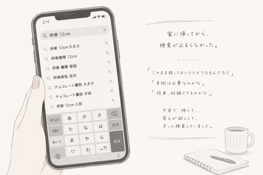 診察室の空気が一変 | 卵巣が破裂寸前だった話